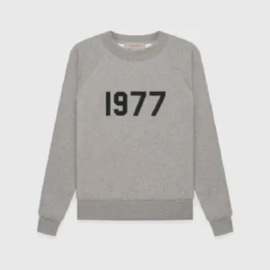 Essentials Crewneck 1977 Sweatshirt Dark Gray