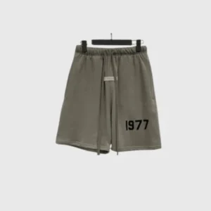 Fear of God Essentials 1977 Logo Shorts Dark Grey