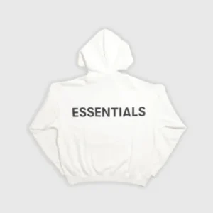 Fear of God Essentials 3M Logo Pullover Hoodie White