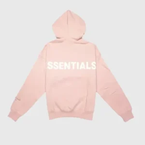 Fear of God Essentials Pink 3M Logo Pullover Hoodie